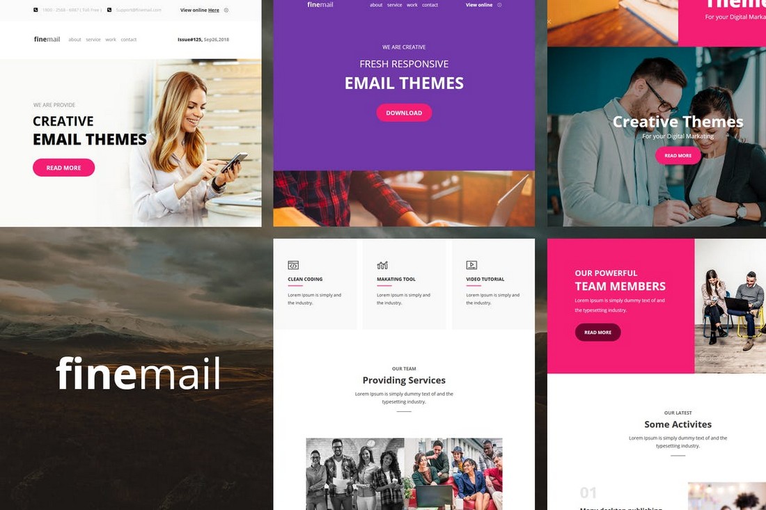 Finemail – 60+ Modules E-mail Templates